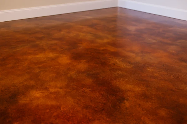 a red epoxy floor from Concrete Contractor Austin in Bastrop, TX - Bastrop TX